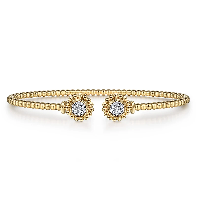 Bujukan Beaded Pave Diamonds Bracelet