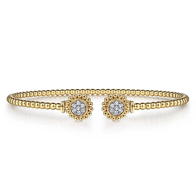 Bujukan Beaded Pave Diamonds Bracelet