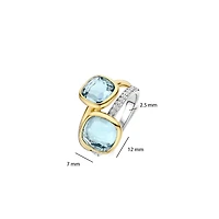 Shades of The Ocean Double Blue Ring