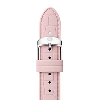 18MM Blush Pink Embossed Silicone Strap