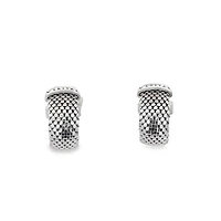 Second Skin Silver Hoop Earrings