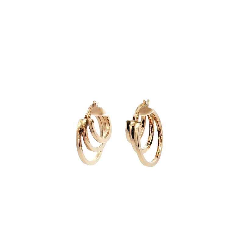 Trio Huggie Earrings