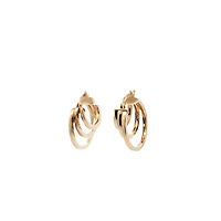 Trio Huggie Earrings