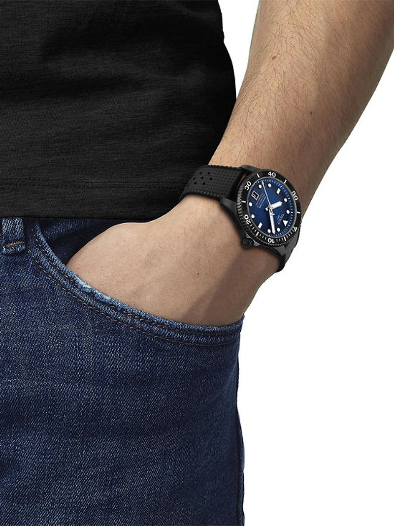 Seastar 1000 Powermatic 40MM Black/Blue Watch