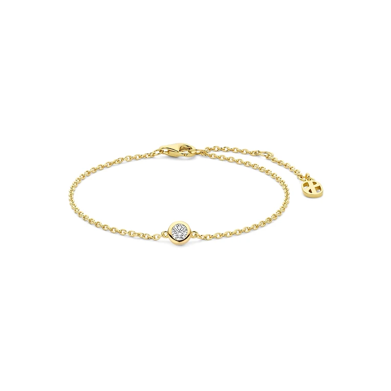 Solitaire Dot Golden Bracelet