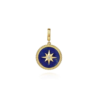 Lapis Lazuli Star Pendant 18MM