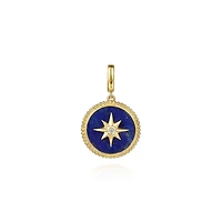 Lapis Lazuli Star Pendant 18MM