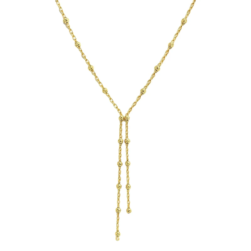 Beaded Double Lariat Necklace