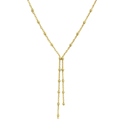 Beaded Double Lariat Necklace