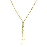Beaded Double Lariat Necklace