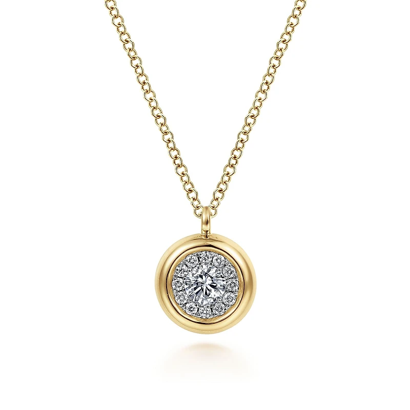Halo Diamond Necklace