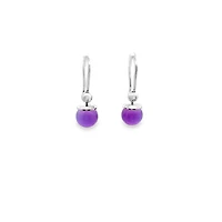 Hollywood Purple Stone Earrings