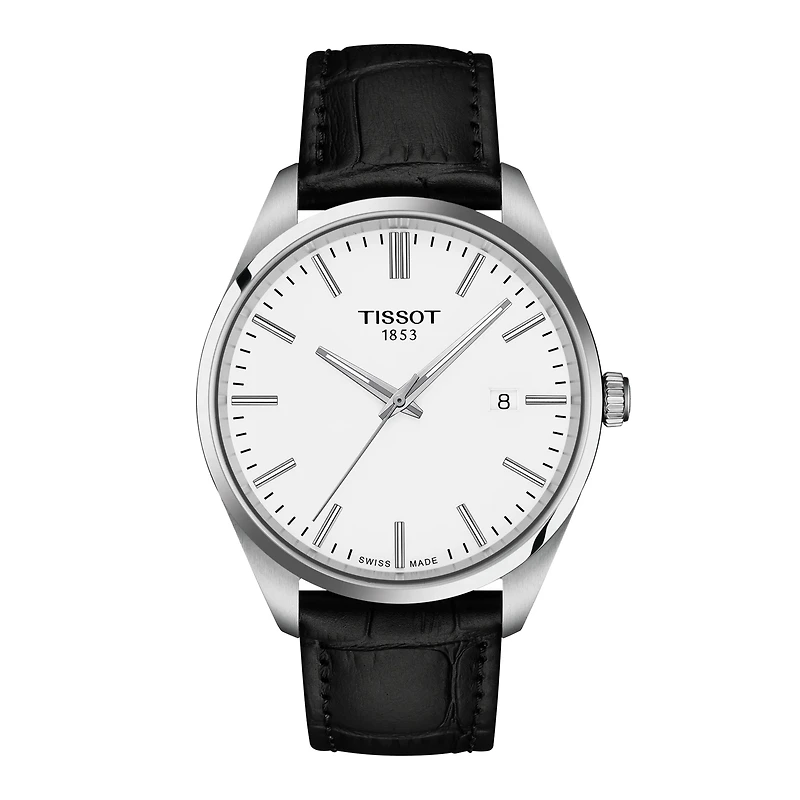PR 100 White Dial with Black Strap 40MM Watch