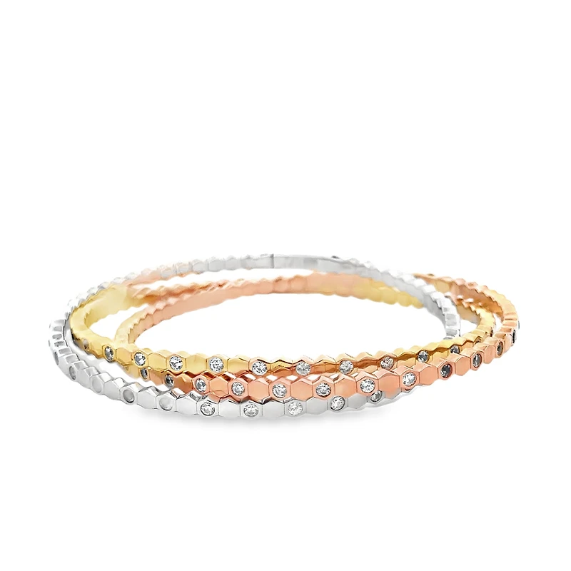Three Gold Bracelet Trio