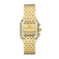 Deco Diamond High Shine Yellow Gold 35MM Chrono Watch
