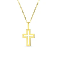 Cutout 20MM Cross Kids Necklace