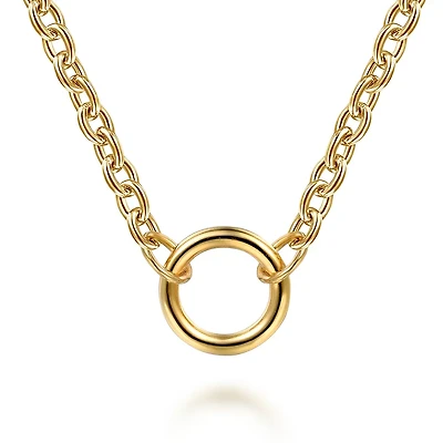 One Station Charm Necklace