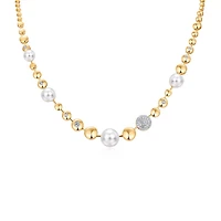 Pearls, Diamonds and Pebbles Necklace
