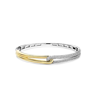 Bonds Two Tone Bangle Bracelet
