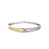 Bonds Two Tone Bangle Bracelet