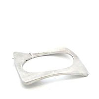Silver Squared Bangle Bracelet