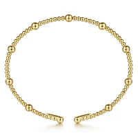 Flexible Beaded Bangle Bracelet