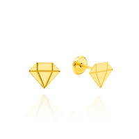 Diamond Design Stud Earrings