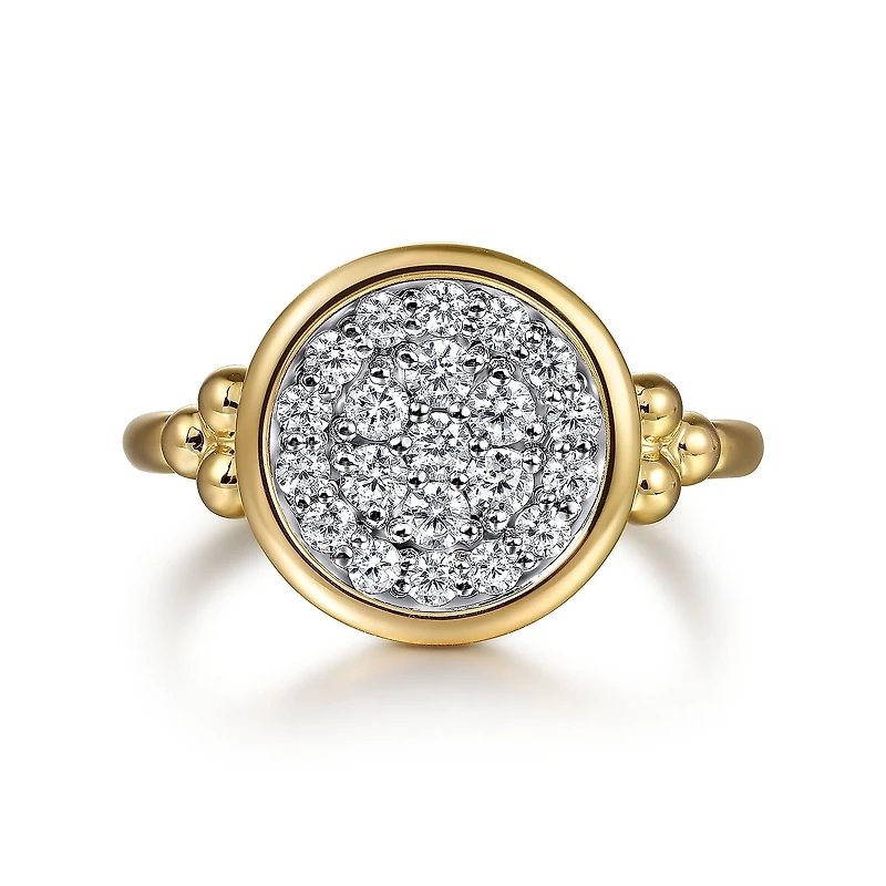 Pave Icon Diamond Ring