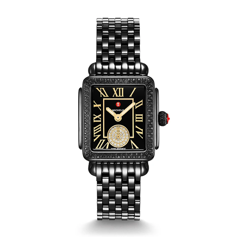 Deco Madison Mid Black Diamond 31MM Watch