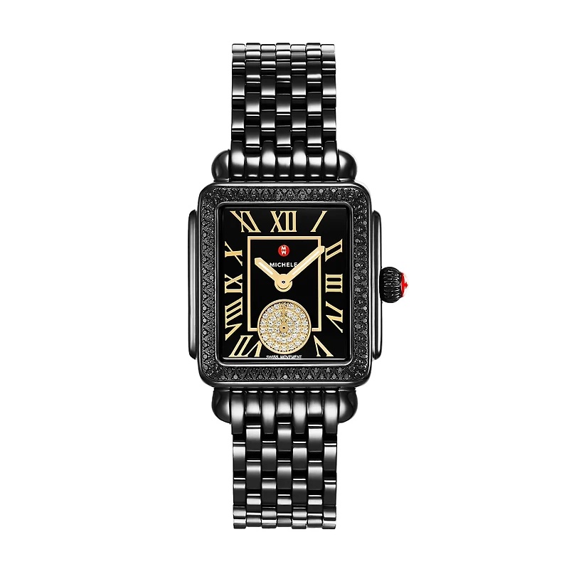 Deco Madison Mid Black Diamond 31MM Watch
