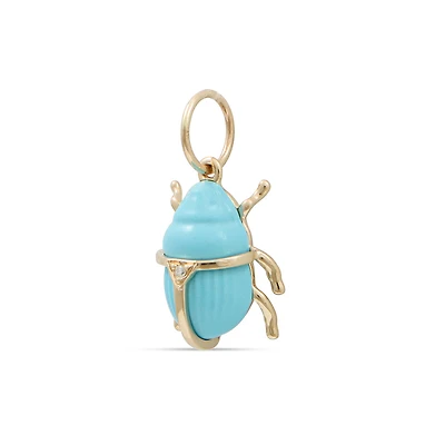 Turquoise Scarab Pendant