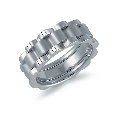 R-lex Design Steel 8MM Ring