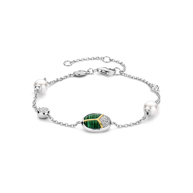 Amulet Scarab Malachite Bracelet