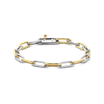 Paperclip Two Tone Bracelet