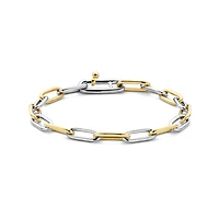 Paperclip Two Tone Bracelet
