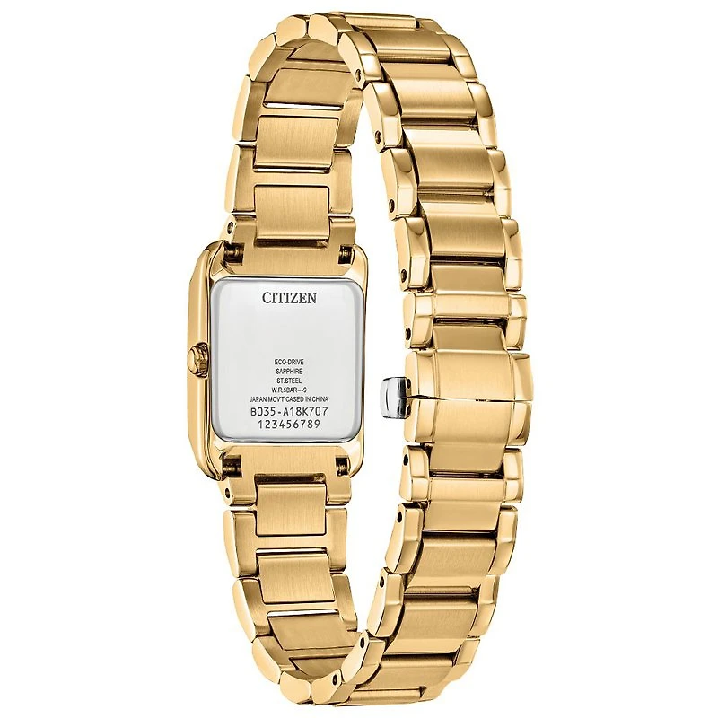 Bianca 22MM Yellow Steel Watch