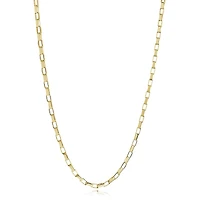 3MM Rectangular Box Golden Steel Chain