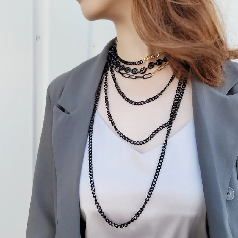 Enamel Curb Link Multi Way Chain