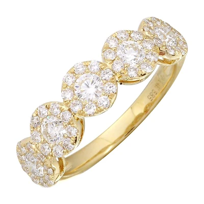 1ct Diamond Circles Ring