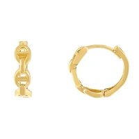 Mariner 13mm Link Huggie Earrings