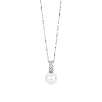 Graceful Pearl Pave Necklace