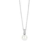 Graceful Pearl Pave Necklace