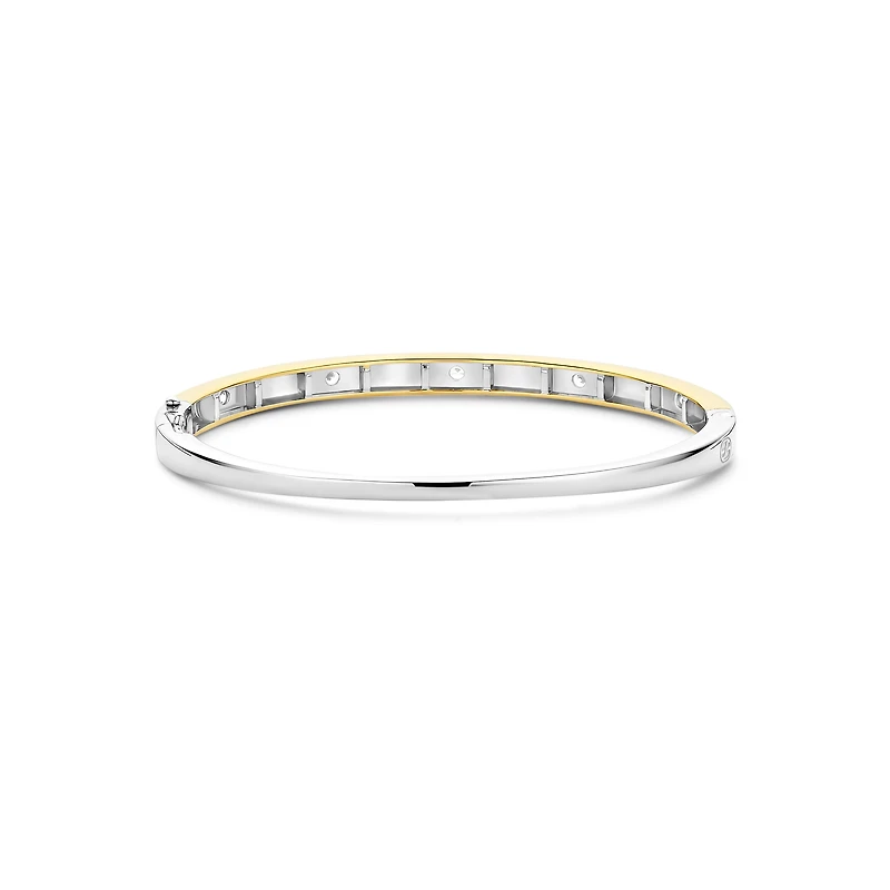 Speckled Zirconia Bangle Bracelet