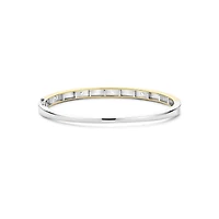 Speckled Zirconia Bangle Bracelet