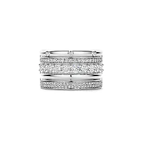 Horizons Five Layer Silver Ring