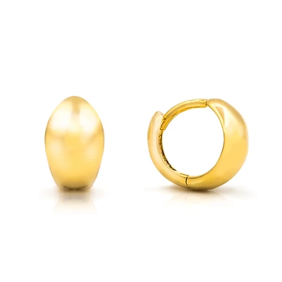 Dome 8MM Huggie Earrings