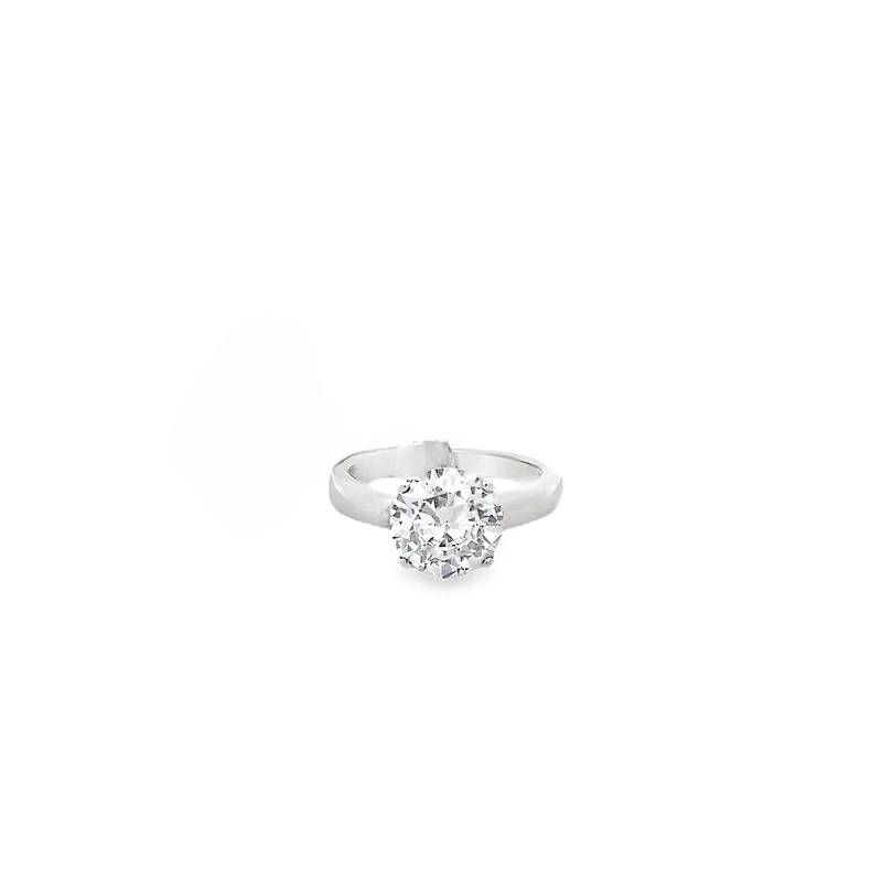 Medium Clear Zirconia Ring - Size 7.5