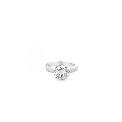 Medium Clear Zirconia Ring - Size 7.5