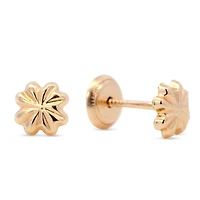 6mm Clover Stud Earrings