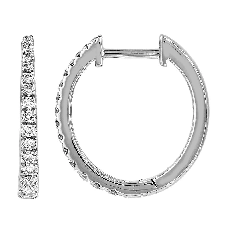 .26CT Gradient Diamonds 16MM Huggie Earrings